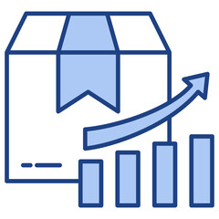 Fototapeta premium Trends Blue Icon