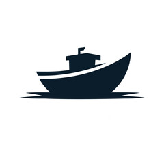 Vintage Boat Silhouette – Classic Marine Vector Illustration