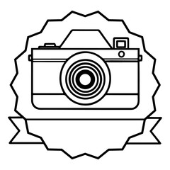 Retro Camera Icon | Generative AI Vector Illustration