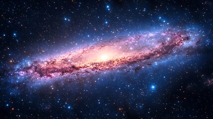 Obraz premium Spiral Galaxy in Deep Space (1)