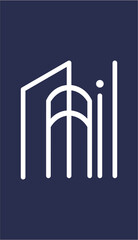 Stylized Letters Ail Logo