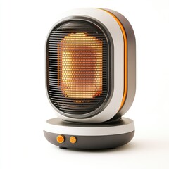 Clear Pixel Picture of a Photo Space Heater, Isolated on a White Background