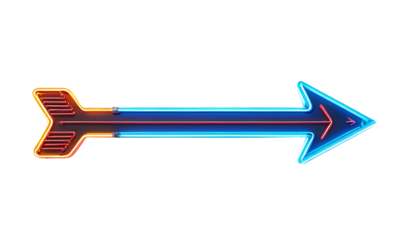  Arrow light neon electric png