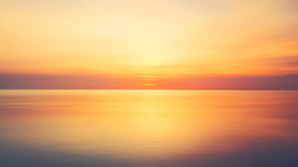 Fototapeta premium Minimalist gradient with warm sunset hues, smooth transitions, soft blur effect, elegant composition