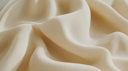 Obraz premium A detailed close-up of a white cloth showcasing numerous intricate folds and textures, emphasizing the fabric's softness and depth.