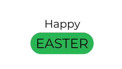 Happy Easter lettering . Happy Easter text banner,isolated on white background
