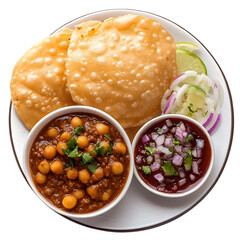 Delicious Chole Bhature  Indian Chickpea Curry with Fried Bread