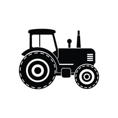 Farm Tractor Vector Silhouette Collection, Farm Tractor Vector Silhouette for Harvest Graphics, Simple Farm Tractor Vector Silhouettes