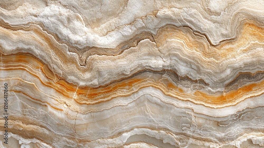 Poster a close-up view of a marble slab showcasing an intricate and large pattern, highlighting the stone's