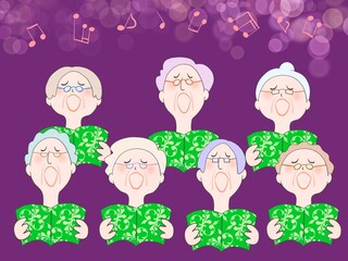 シニアのコーラス