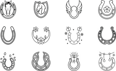 Horseshoe Designs Celtic, Floral, Lucky Charms, and More