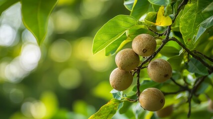 Fototapeta premium Macadamia integrifolia - Natural oil and macadamia nuts.