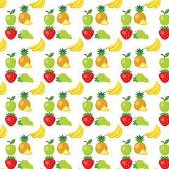 seamless pattern with fruits