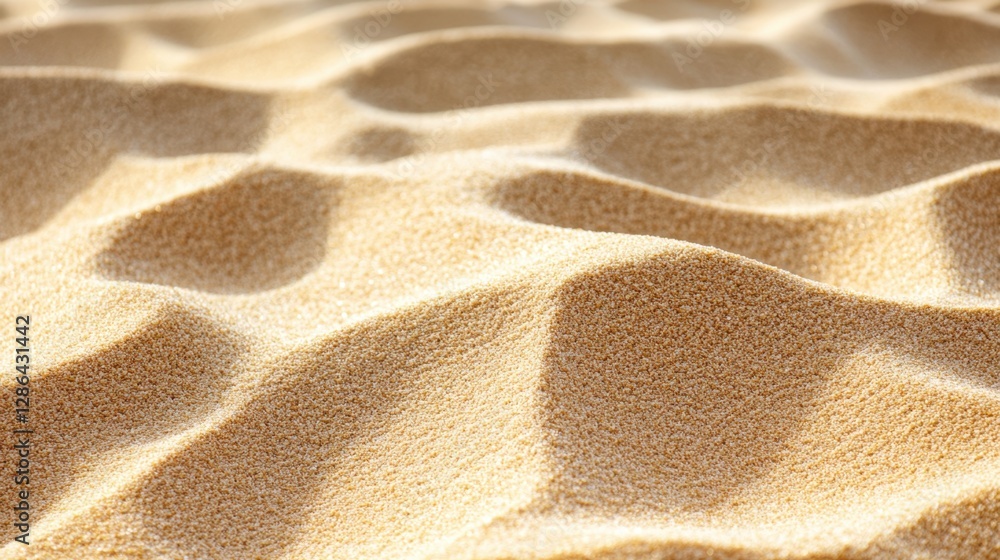 Poster arafed sand surface displays intricate textures with small circles and gentle waves, creating a visu