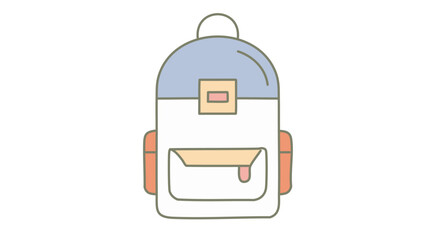 backpack icon , vector with white background