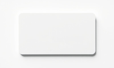 blank white card mockup on clean background, ideal for branding or design presentations. Perfect for showcasing logos or artwork