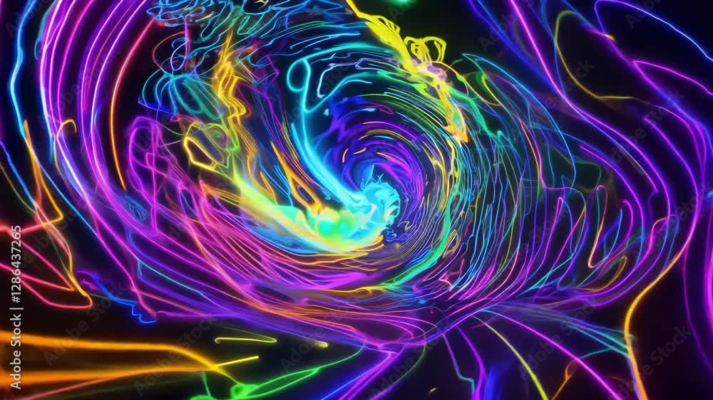 Poster a captivating display of swirling colors and patterns creates an immersive experience that draws vie