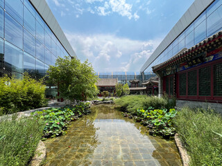 A view of the China Garden at Beijing Daxing Airport