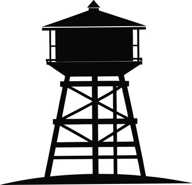 recommend clip art: water tower tank silhouette,water tower clipart,water tower vector illustration