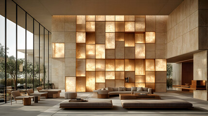 Serene 3D Interior Design Illustration