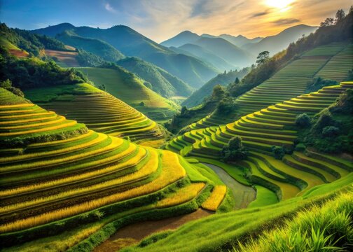 Stunning Mu Cang Chai Rice Terraces, Vietnam: Breathtaking Landscape Photography