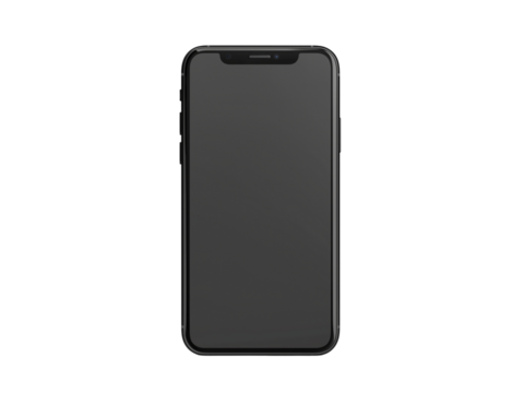 Empty smartphone screen Generative AI