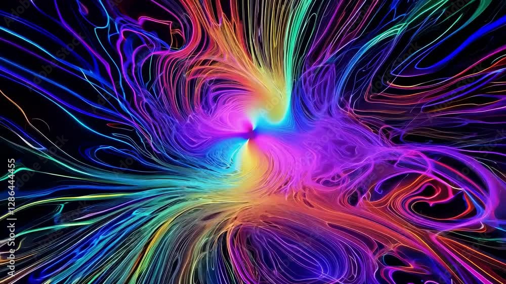 Poster a captivating display of swirling colors captivates viewers with bright hues and dynamic patterns. t