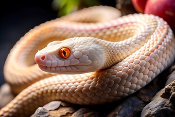 Fototapeta premium A fascinating exploration of the viper snake