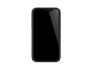 Empty smartphone screen Generative AI