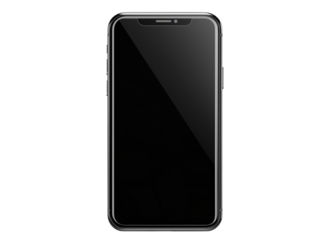 Empty smartphone screen Generative AI