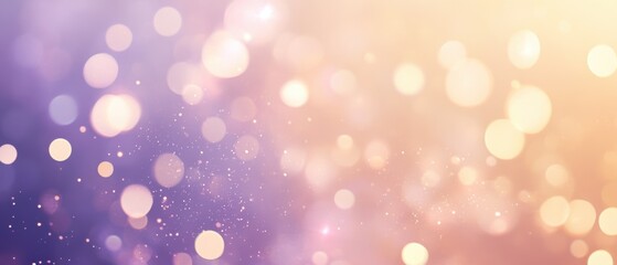 Obraz premium Colorful bokeh background with soft pastel lights, blurred circles, and a dreamy effect. Abstract design for festive and creative themes.