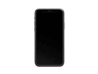 Empty smartphone screen Generative AI