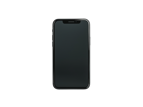 Empty smartphone screen Generative AI