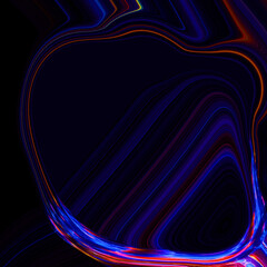 2d illustration Abstract futuristic electronic circuit technology background