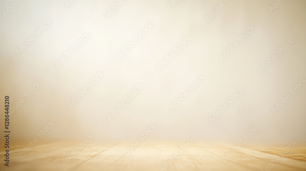 Poster a soft focus captures the texture of a wooden floor illuminated by gentle light, creating a warm and