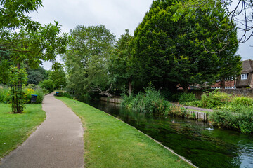 View of Canterbury, a small town in southeast England