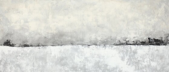 Gray abstract landscape with soft textures, minimalist design, foggy horizon, serene atmosphere, modern art background for creative projects and digital spaces.