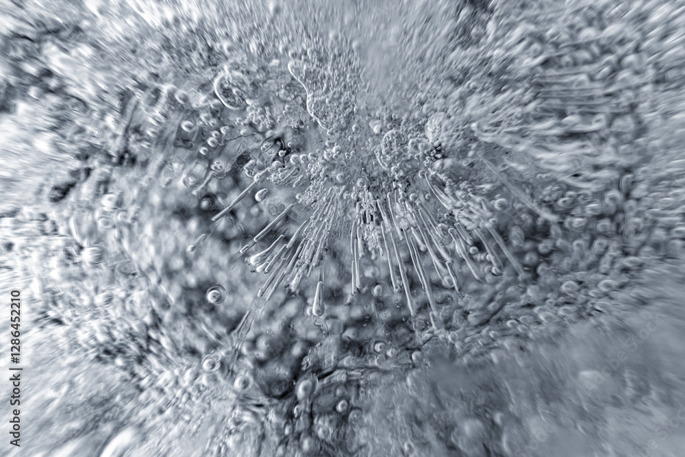 Poster close up macro shot of ice surface - texture for computer graphics, texturing, compositing or as a b