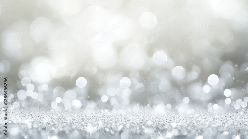Poster shimmering bokeh lights in soft focus, sparkling abstract background for festive events, christmas d