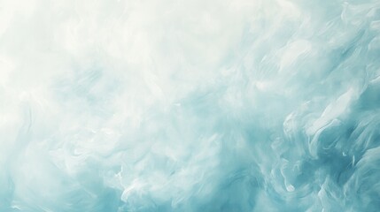 Fototapeta premium Soft blue smoke background, ethereal fog texture, abstract haze, dreamy atmosphere, blurred misty clouds for creative designs and calming visuals.