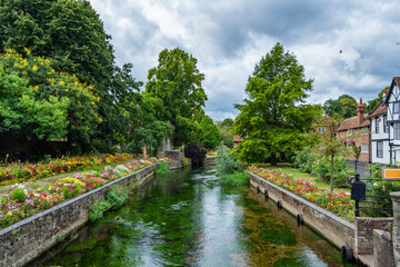 View of Canterbury, a small town in southeast England