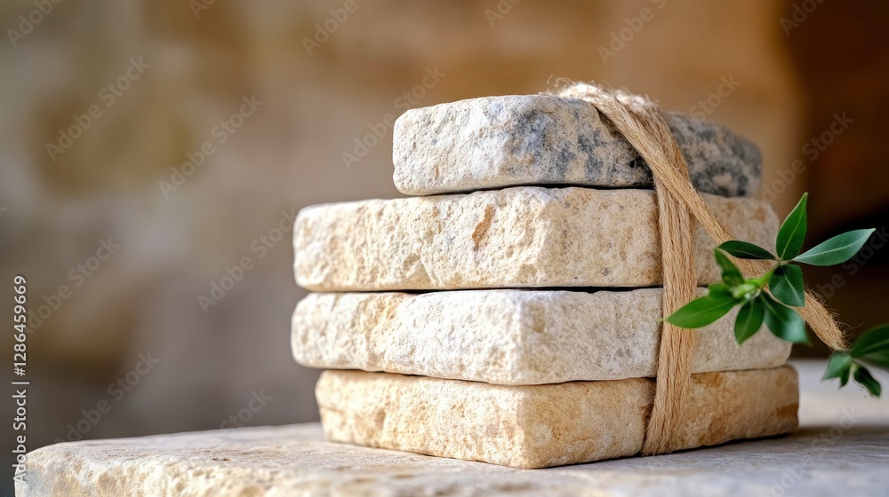 Poster visualize your ascent with this powerful image showcasing wooden blocks stacked as a ladder, capped 