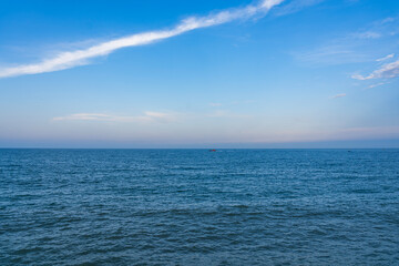 The sea in Ramsgate, a small town in southeast England
