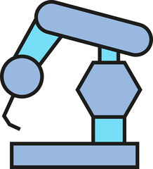Manufacturing Robotic Arm Icon
