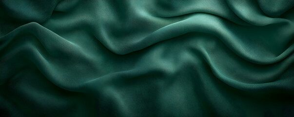 Obraz premium Dark Teal Draped Fabric Texture