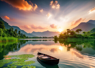 Nature lake landscpae
