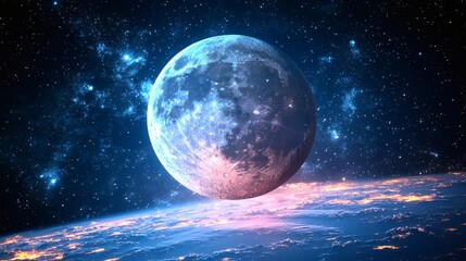 Stunning View of Earth and Moon