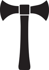A black and white axe silhouette design - axe silhouette design