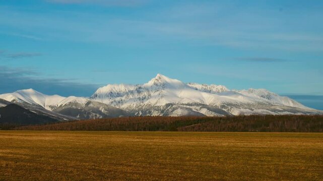 Winter Landscape of Krivan Mountain