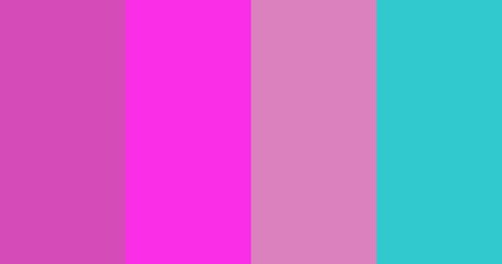 Obraz premium Vibrant Pink and Teal Color Palette